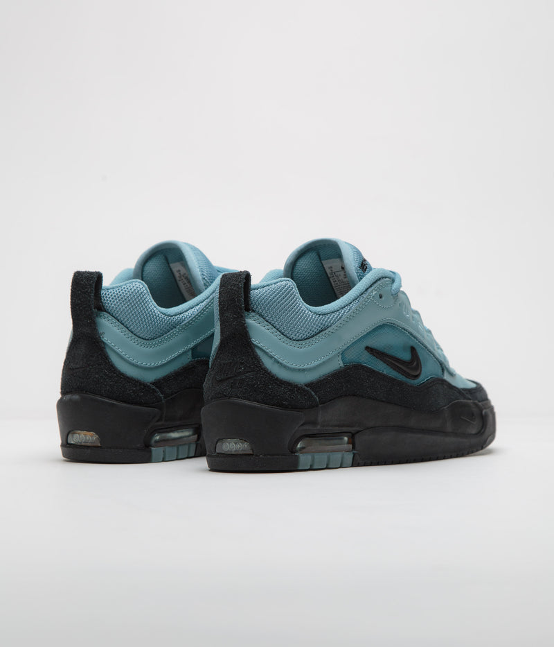 Nike SB Air Max Ishod Shoes in Denim Turquoise and Black and Denim Turquoise - Black