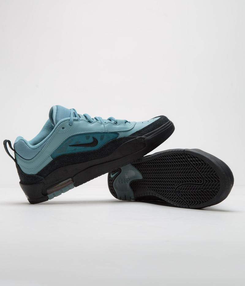 Nike SB Air Max Ishod Shoes in Denim Turquoise and Black and Denim Turquoise - Black