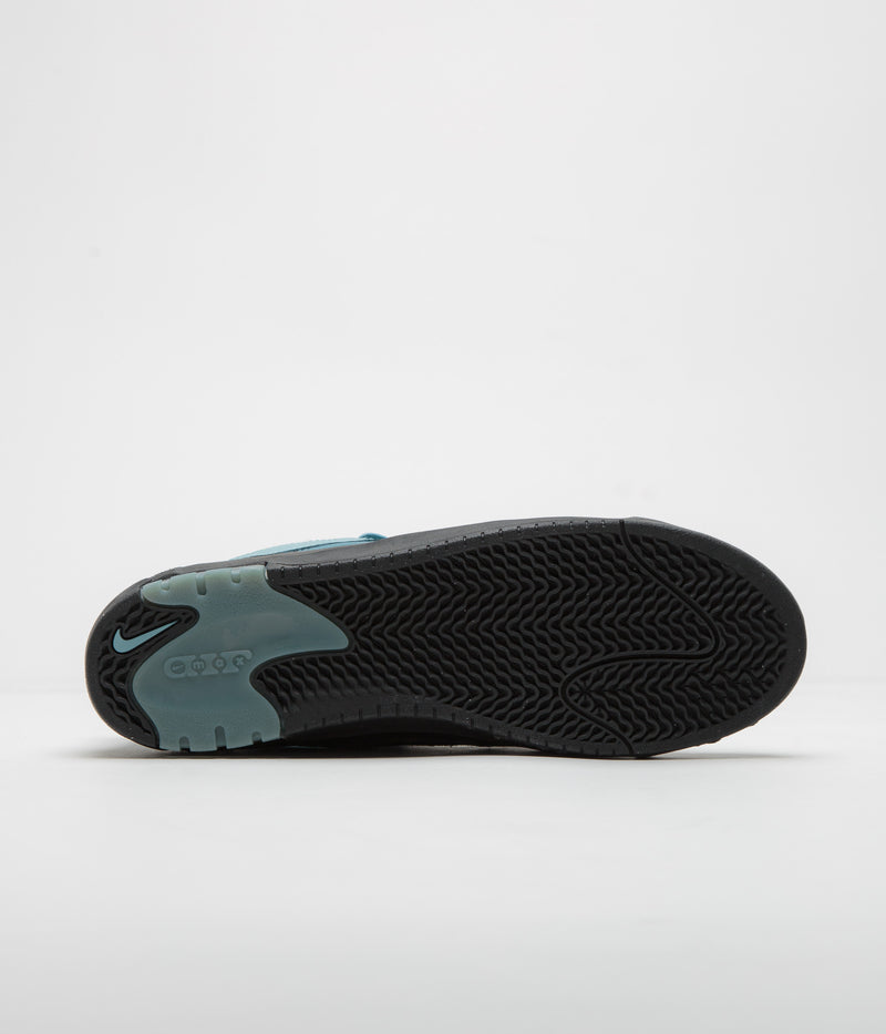 Nike SB Air Max Ishod Shoes in Denim Turquoise and Black and Denim Turquoise - Black