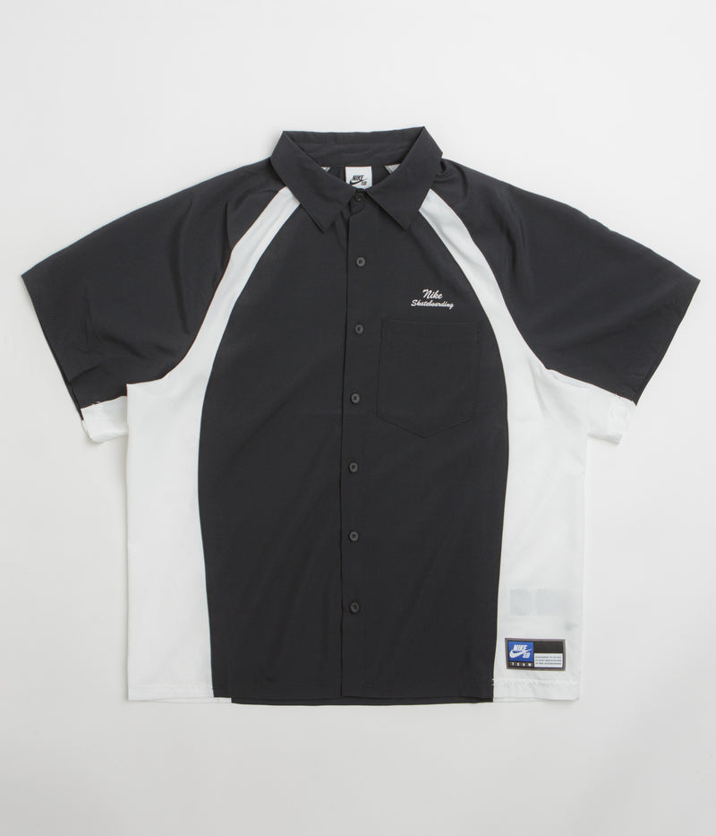 Nike SB Bowler Shirt in Black and White / White