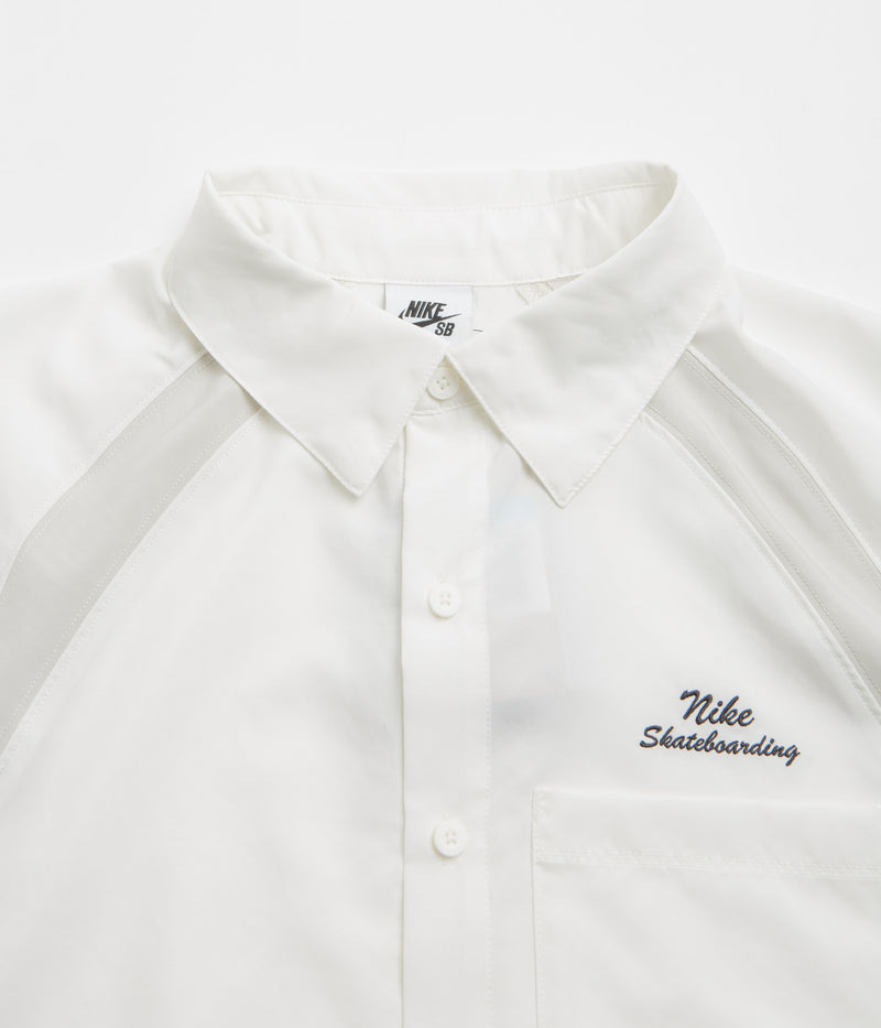 Nike SB Bowler Shirt in Sail and Light Bone / Black