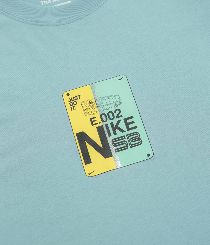 Nike SB Bus Pass T-Shirt in Denim Turquoise