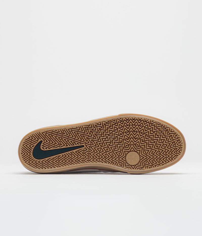Nike SB Chron 2 Shoes in Vast Grey and Armory Navy and Dark Russet