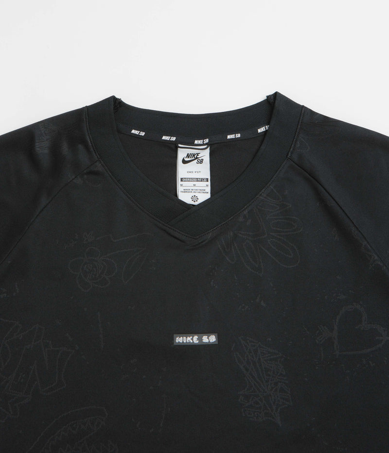 Nike SB Desk Doodle Jersey in Black