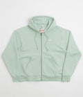 Nike SB Essential Logo Full Zip Hoodie in Pistachio Frost and White