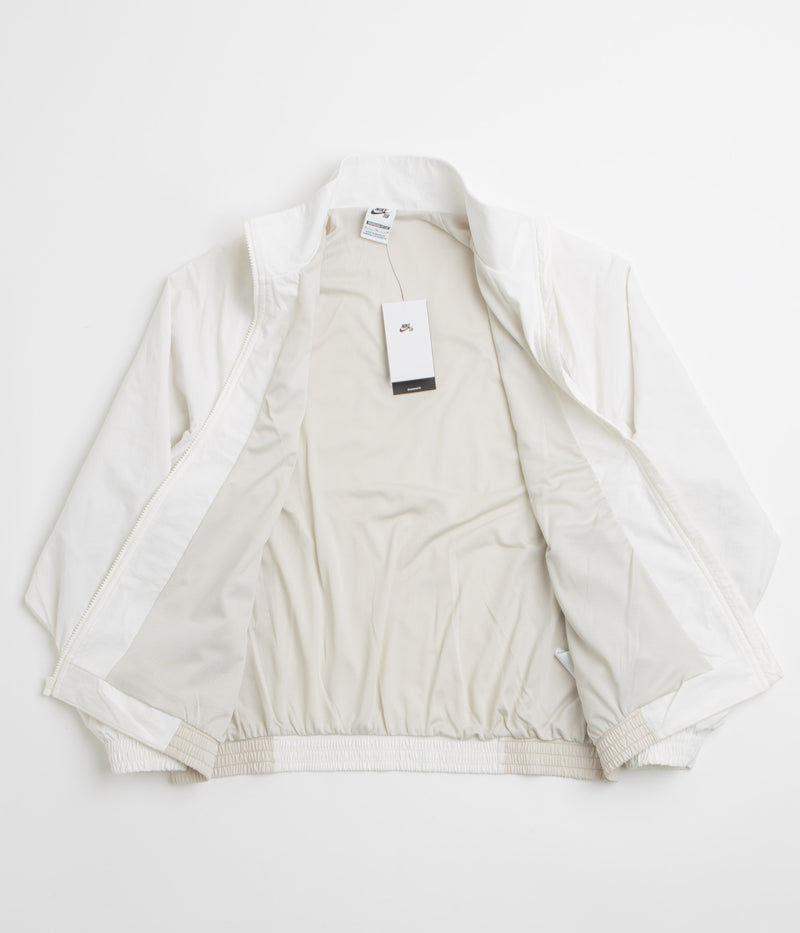 Nike SB Full Zip Woven Jacket in Sail and Light Bone / Black
