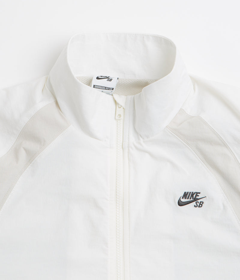 Nike SB Full Zip Woven Jacket in Sail and Light Bone / Black