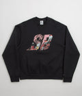 Nike SB Graphic Logo Crewneck Sweatshirt in Black and White