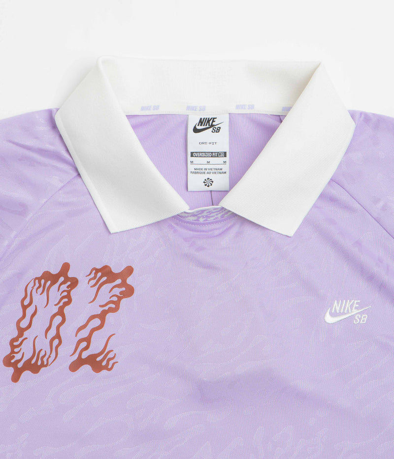 Nike SB Jacquard Jersey in Hydrangeas and Sail / White