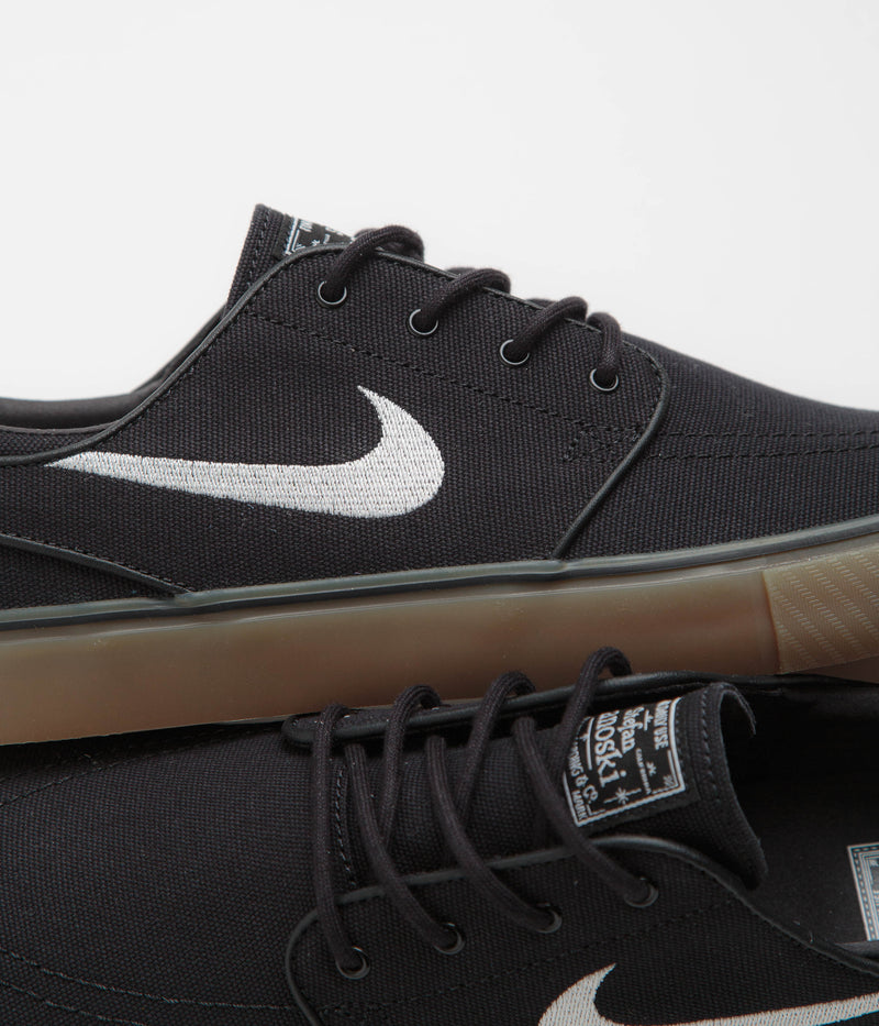 Nike SB Janoski OG+ Canvas Shoes in Black and White and Black - White - Gum