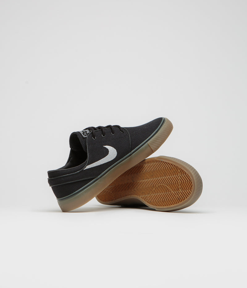 Nike SB Janoski OG+ Canvas Shoes in Black and White and Black - White - Gum
