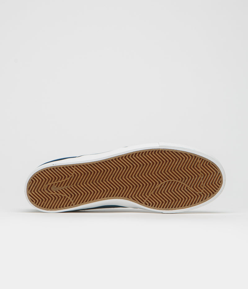 Nike SB Janoski OG+ Shoes in Blue Force and Campfire Orange and Blue Force