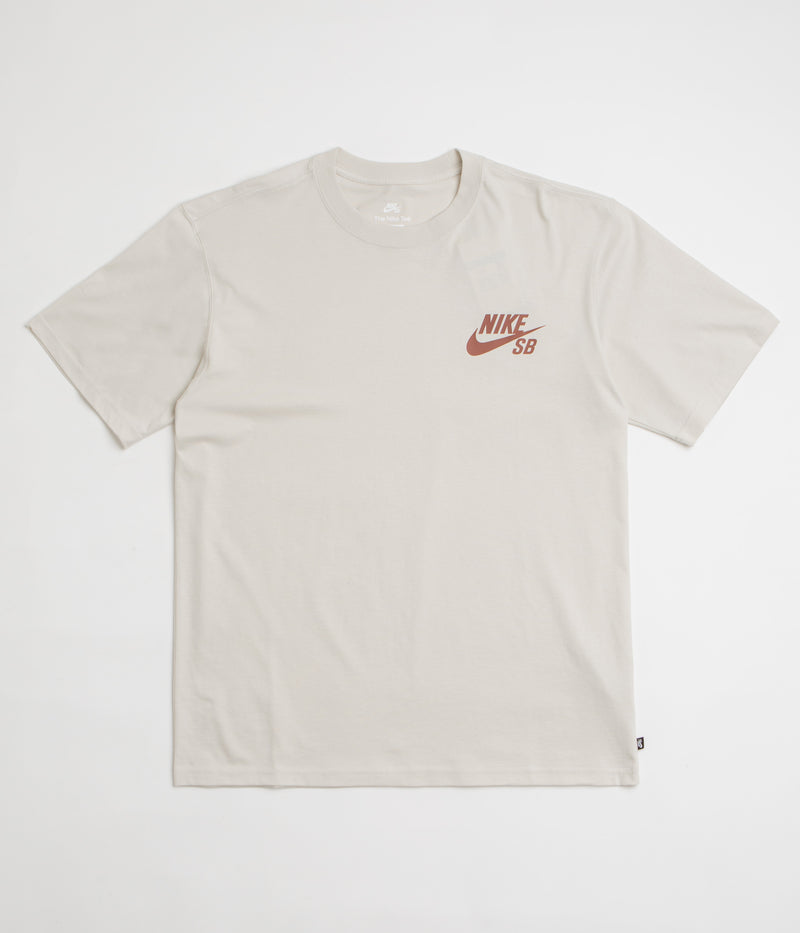 Nike SB Logo T-Shirt in Light Bone