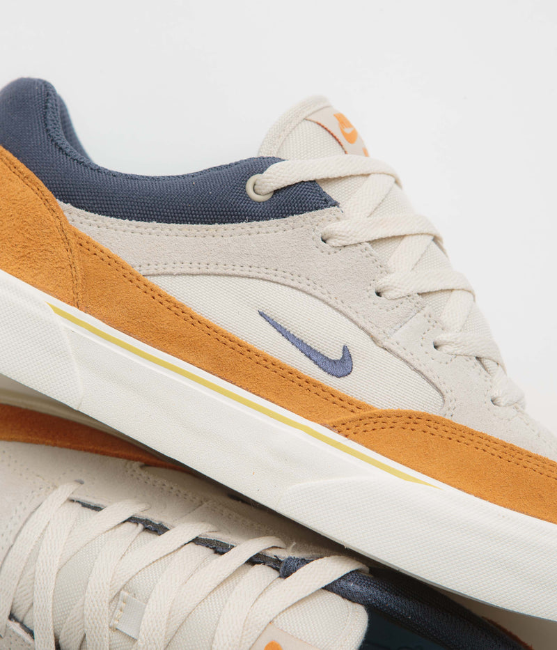 Nike SB Malor Shoes in Light Orewood Brown and Thunder Blue and Monarch - Sail