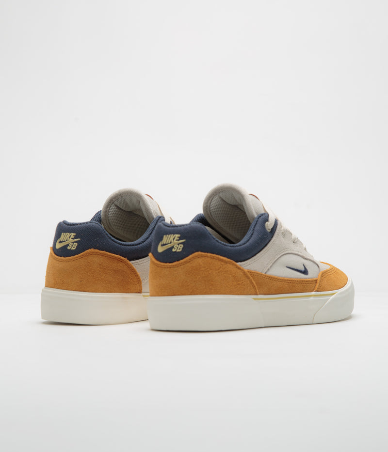 Nike SB Malor Shoes in Light Orewood Brown and Thunder Blue and Monarch - Sail