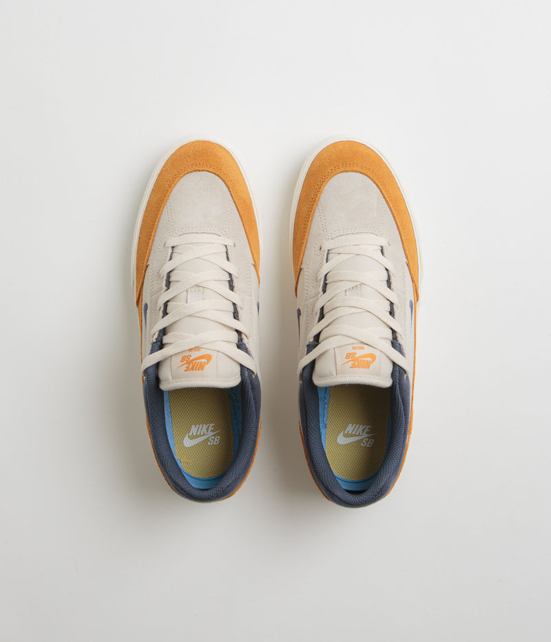 Nike SB Malor Shoes in Light Orewood Brown and Thunder Blue and Monarch - Sail