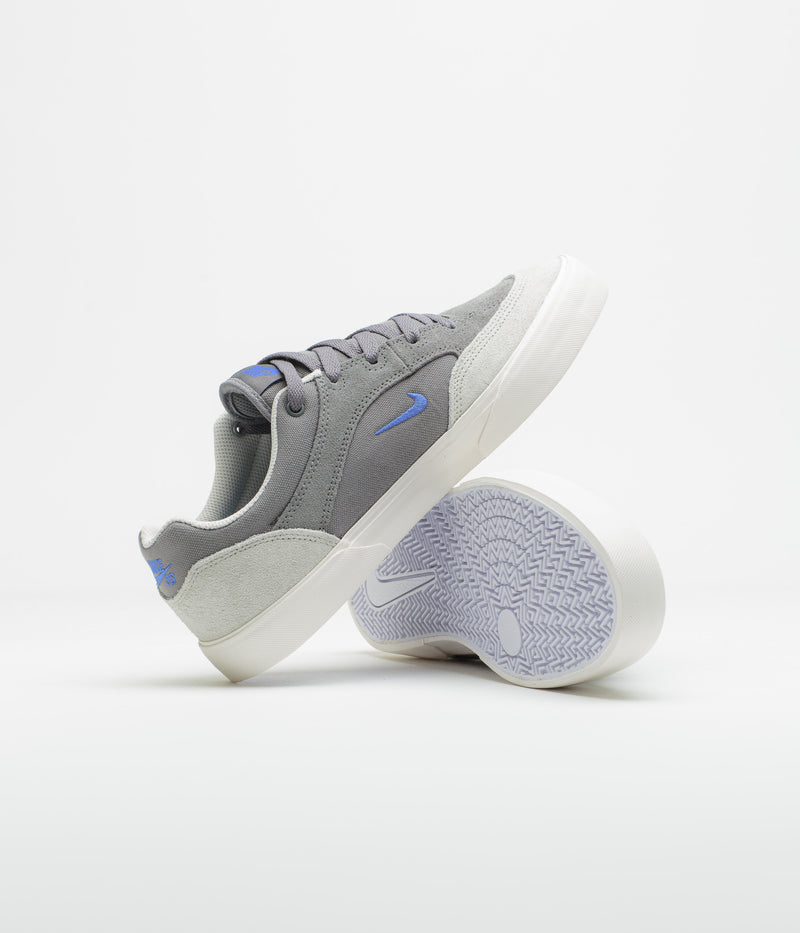Nike SB Malor Shoes in Pencil Point and Sapphire and Legend Silver