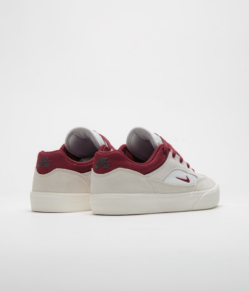 Nike SB Malor Shoes in Summit White and Team Red and Phantom - Sail