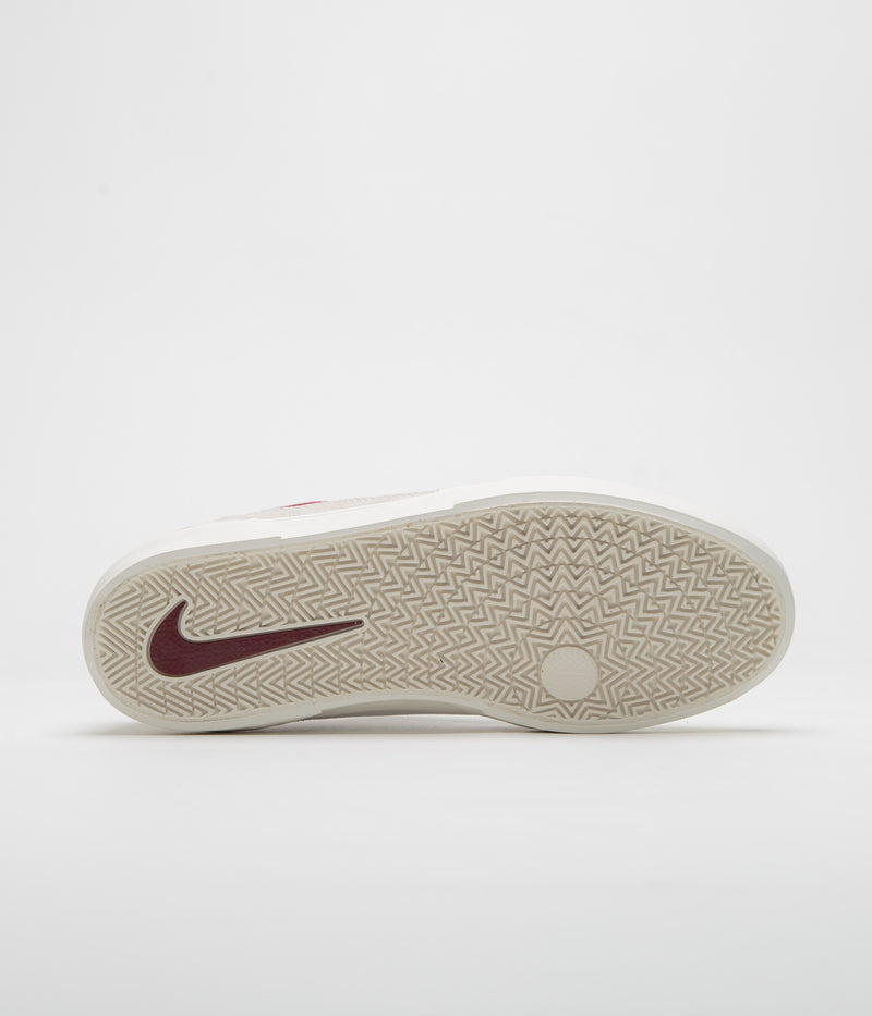 Nike SB Malor Shoes in Summit White and Team Red and Phantom - Sail