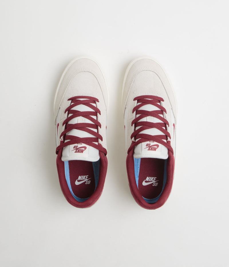 Nike SB Malor Shoes in Summit White and Team Red and Phantom - Sail