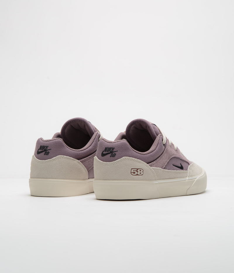 Nike SB Malor TE Shoes in Taupe Grey and Black and Light Orewood Brown - Cinnamon
