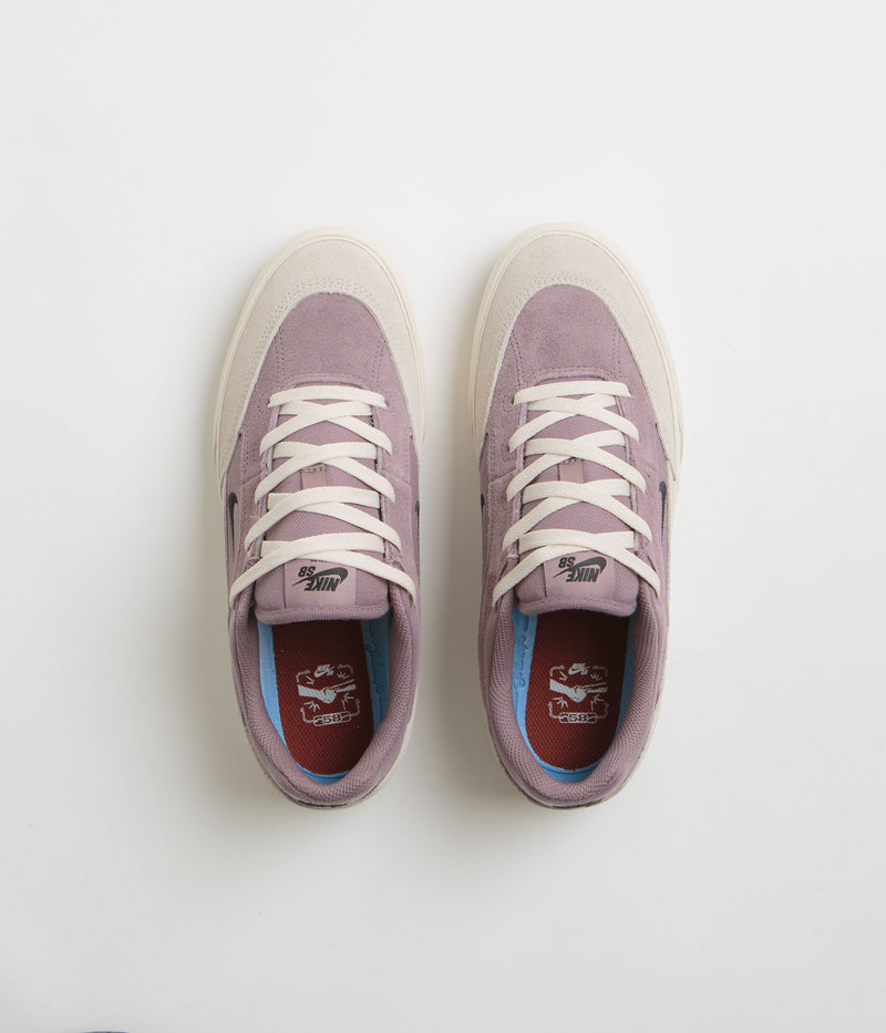 Nike SB Malor TE Shoes in Taupe Grey and Black and Light Orewood Brown - Cinnamon