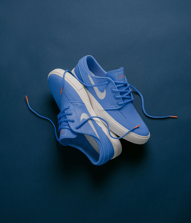 Nike SB Orange Label Janoski OG+ Shoes in University Blue and Sail and University Blue
