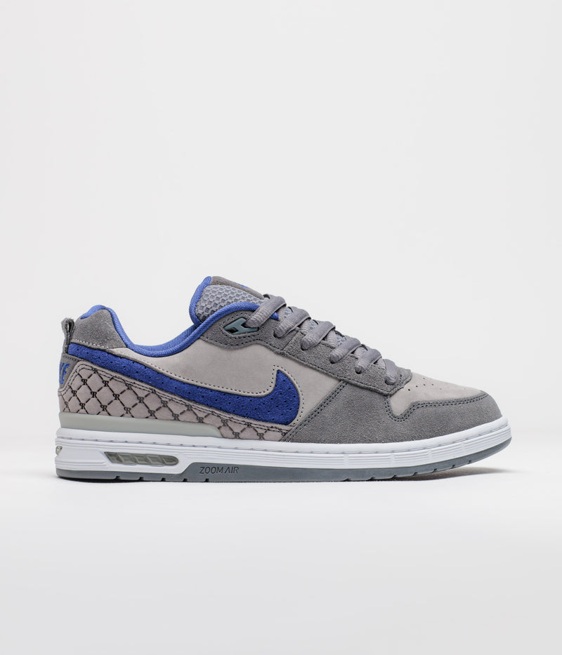 Nike SB P-Rod 1 OG Shoes in Flint Grey and Deep Royal Blue and Flint Grey
