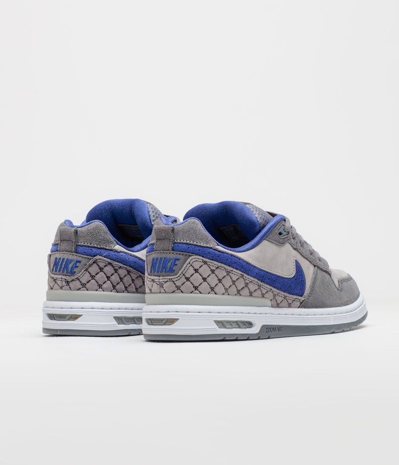 Nike SB P-Rod 1 OG Shoes in Flint Grey and Deep Royal Blue and Flint Grey