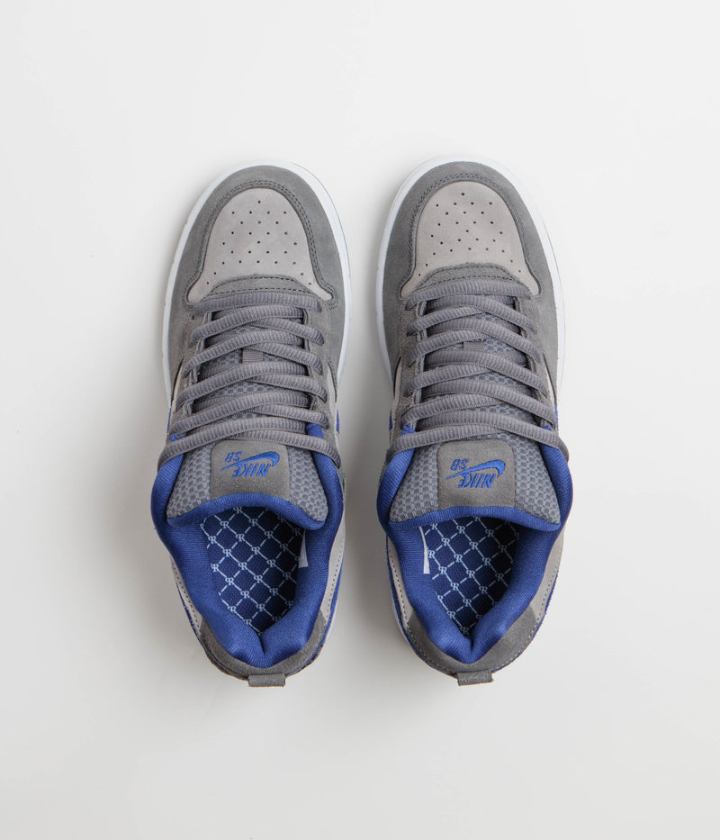 Nike SB P-Rod 1 OG Shoes in Flint Grey and Deep Royal Blue and Flint Grey