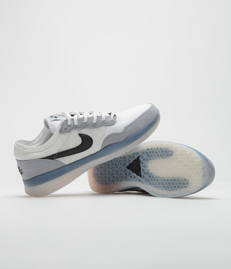 Nike SB PS8 Shoes in Wolf Grey and Black and Wolf Grey - White