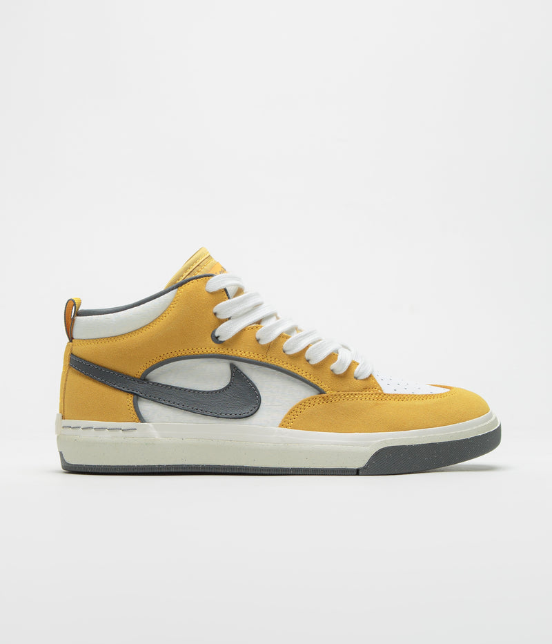 Nike SB React Leo Shoes in University Gold and Dark Grey