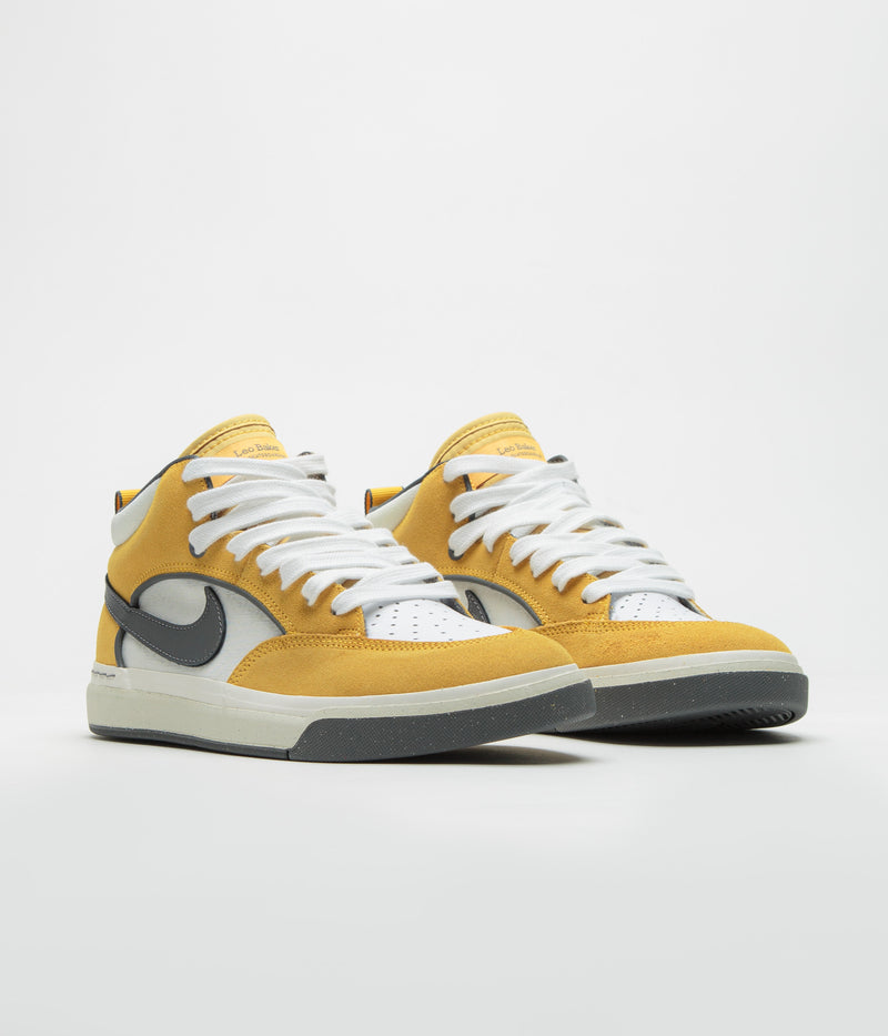 Nike SB React Leo Shoes in University Gold and Dark Grey