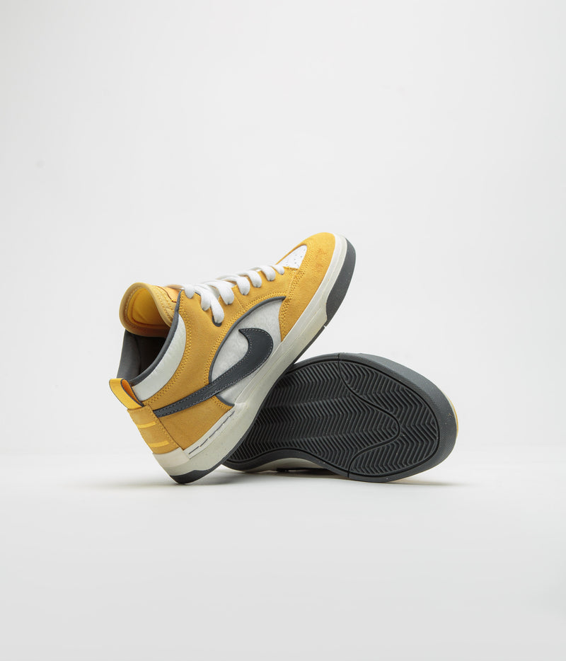 Nike SB React Leo Shoes in University Gold and Dark Grey