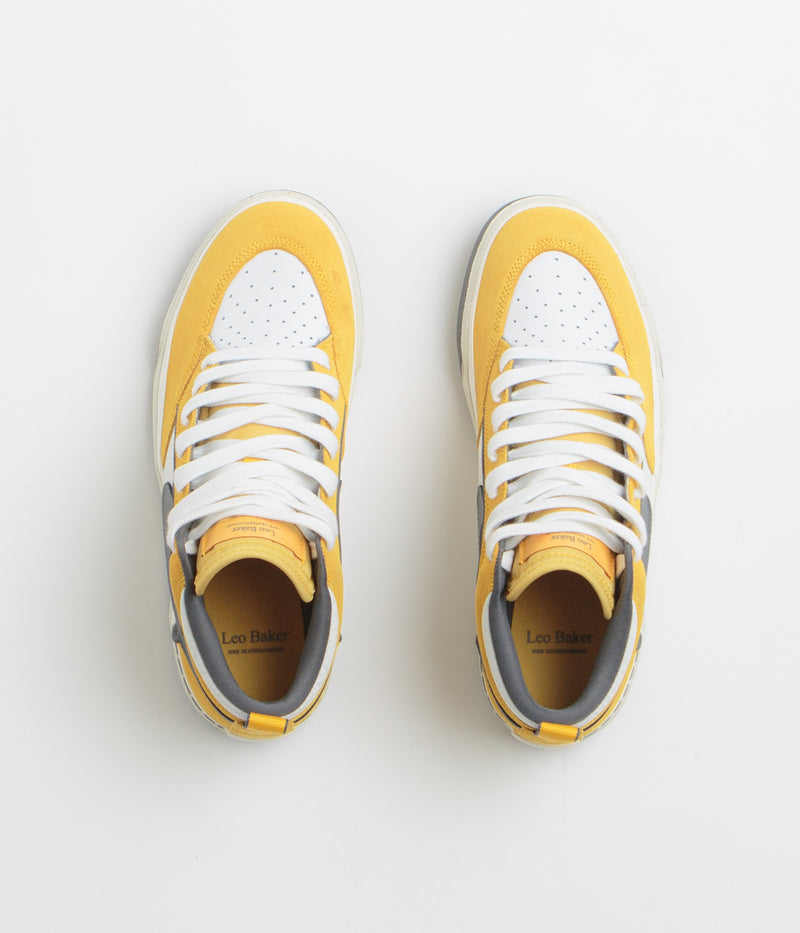 Nike SB React Leo Shoes in University Gold and Dark Grey