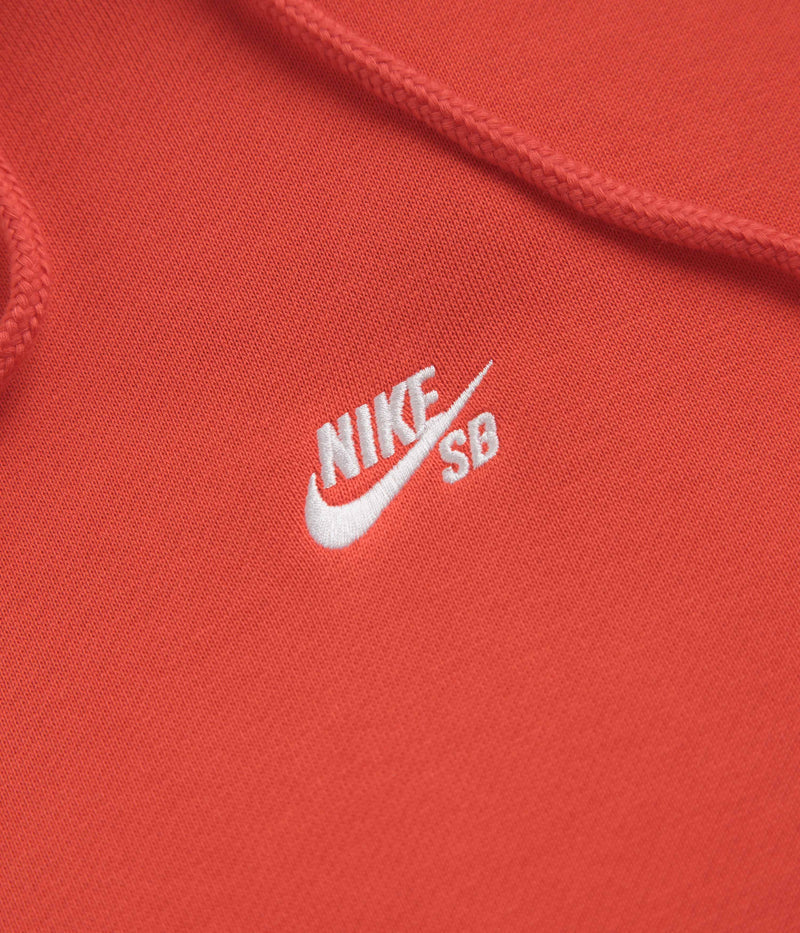 Nike SB Sleeve Graphic Hoodie in Light Crimson and White