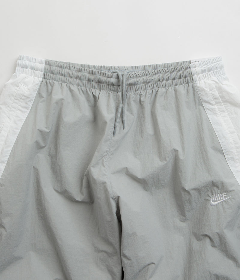 Nike Woven Track Pants in Light Smoke Grey and White / Black / White