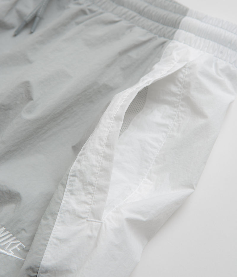 Nike Woven Track Pants in Light Smoke Grey and White / Black / White