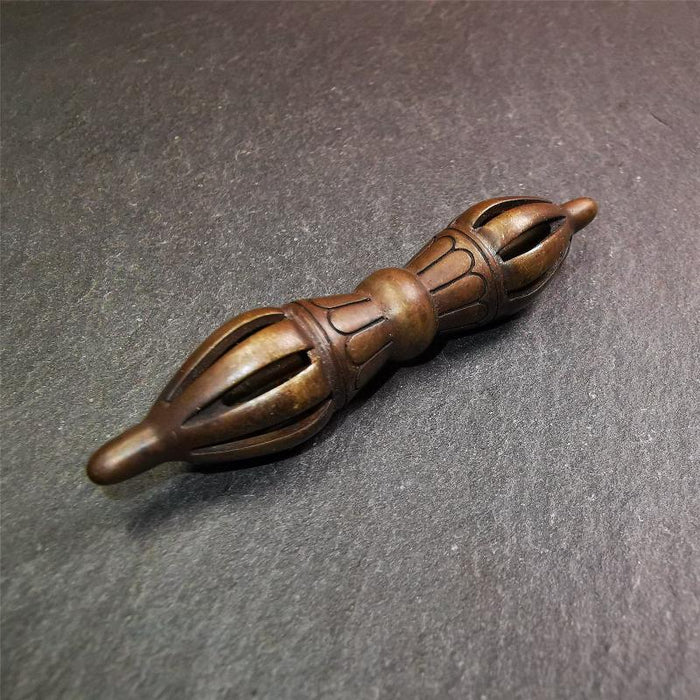 Nine-pronged Vajra 2.56" - Tibetan Buddhist vajra, view 5