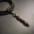 Nine-pronged Vajra Pendant 1.97" - Tibetan Buddhist vajra, front view