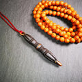 Nine-pronged Vajra Pendant 3.5" - Tibetan Buddhist vajra, front view
