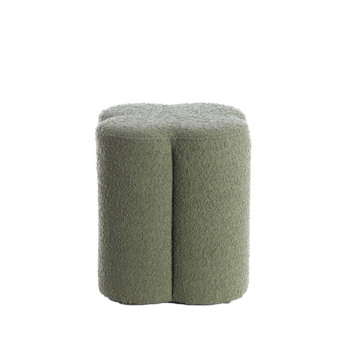 pouf boucle dark green