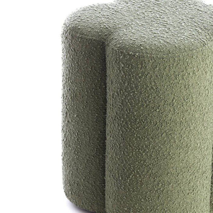 pouf boucle dark green