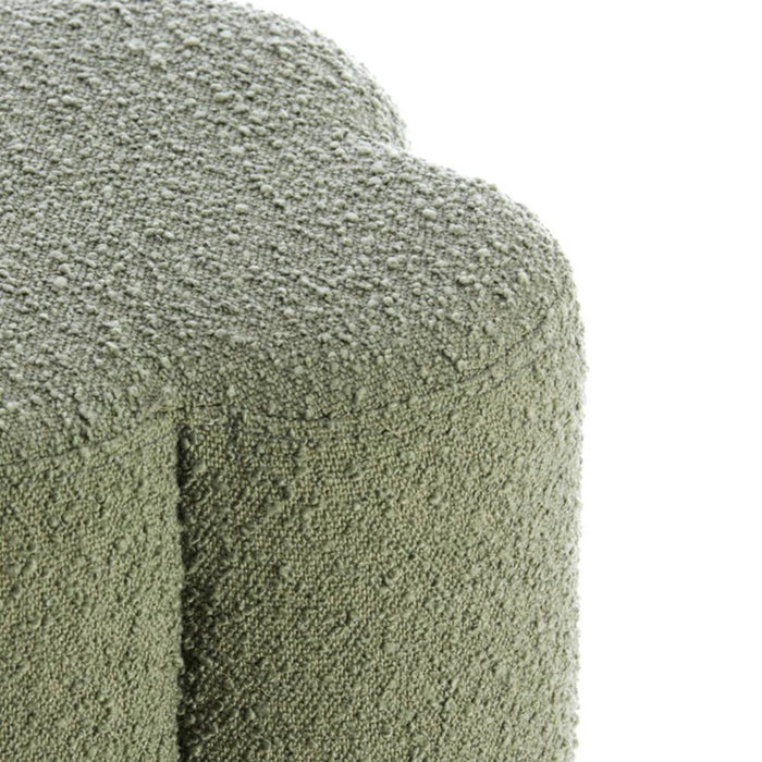 pouf boucle dark green