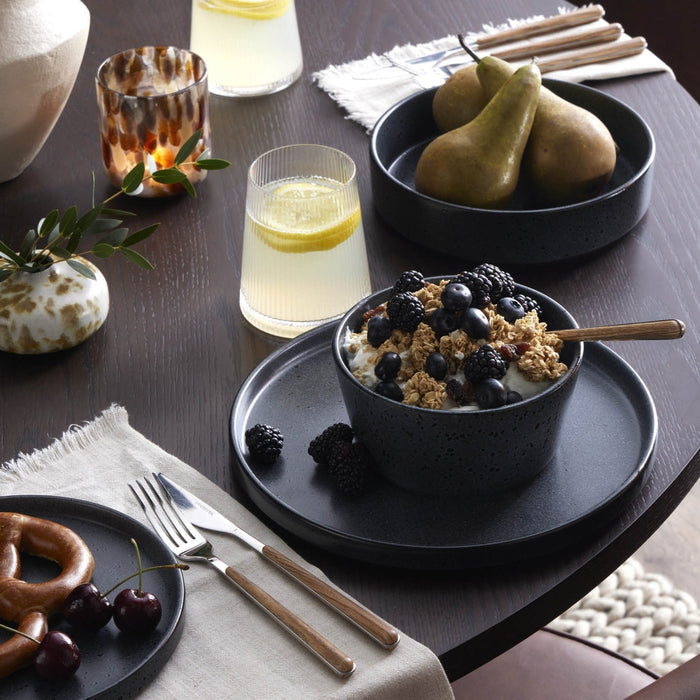 Nori Stoneware Serving Bowl - Black - DUSK