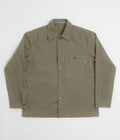Norse Projects Standard Twill Overshirt in Sediment Green