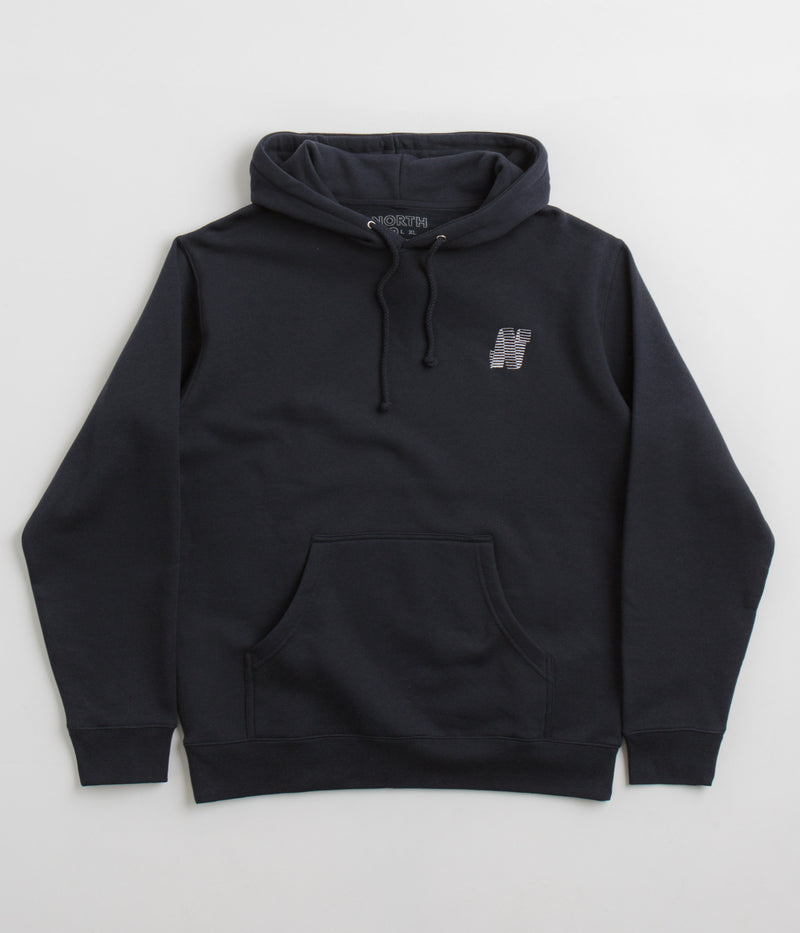 North N Logo Hoodie in Navy and White
