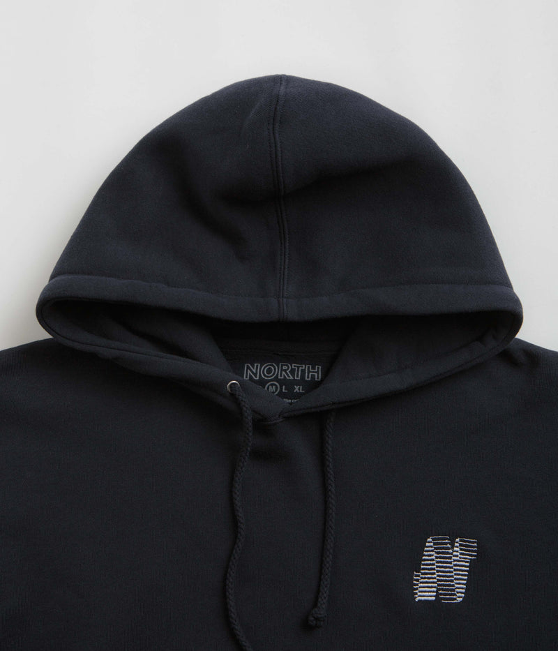 North N Logo Hoodie in Navy and White