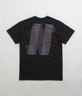 North N Logo T-Shirt in Black and Blue / Red