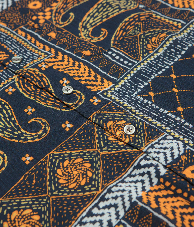 Obey Archie Short Sleeve Shirt in Navy Multi
